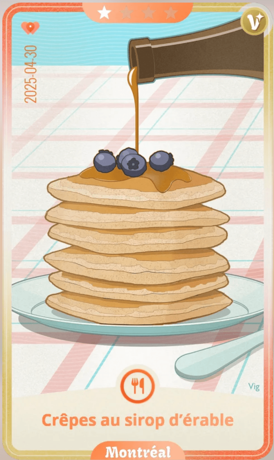 Crêpes au sirop d'érable